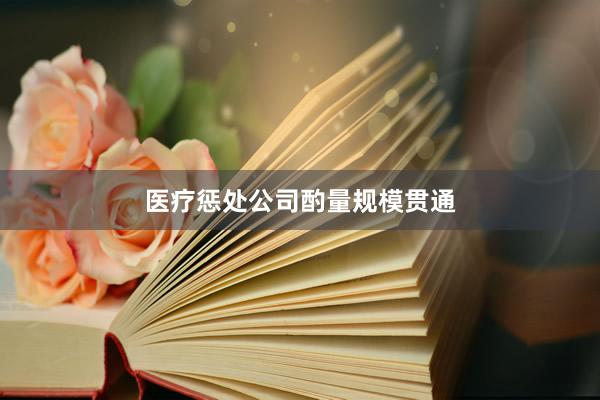 医疗惩处公司酌量规模贯通